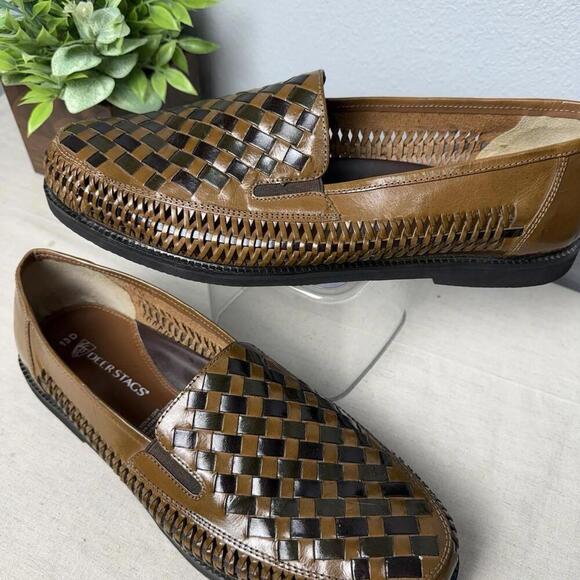 Deer Stags Mens Slip On Shoes Brown Leather Sz 13 D - Picture 1 of 9